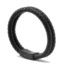 Load image into Gallery viewer, Mcllroy Genuine Leather Bracelet Men Homme Multi-layer Gold/Silver/Black Magnet Buckle Mens Bracelets 2019 Punk Jewelry Gifts