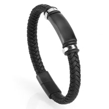 Load image into Gallery viewer, Mcllroy Genuine Leather Bracelet Men Homme Multi-layer Gold/Silver/Black Magnet Buckle Mens Bracelets 2019 Punk Jewelry Gifts