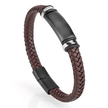 Load image into Gallery viewer, Mcllroy Genuine Leather Bracelet Men Homme Multi-layer Gold/Silver/Black Magnet Buckle Mens Bracelets 2019 Punk Jewelry Gifts